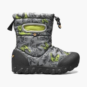 Size 6 Baby Bogs Kids' Gray and Green Dino Boots